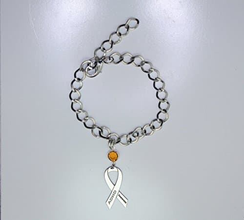 ADHD Awareness Ribbon Bracelet - Attention Deficit Hyperactivity Disorder