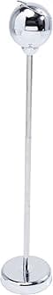 Design Floor Ashtray Spheric, Chrome, steel chromed, height-adjustable, modern pedestal ashtray with lid, 72x13x13cm (H/W/D)