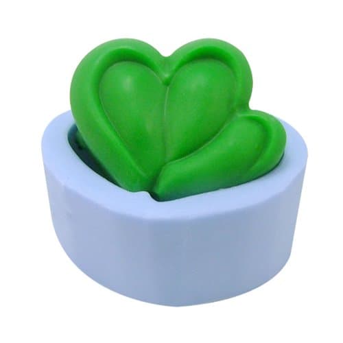 Double Hearts Soap Mold