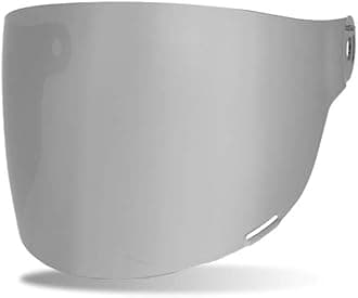 Bullitt Flat Face Shield (Brown Tab) (Silver Iridium)
