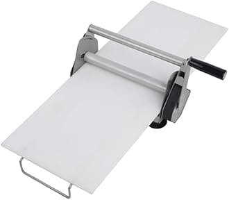 Pastry Board and Fondant Roller, Manual, 12" Wide, Adjustable Thickness Up to 2/3" Manual Operation, For Goatarin, Puff Pastry (12")