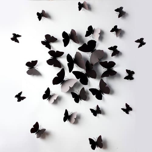 3D Butterfly Wall Stick Wall Decals Building Wall Decal Sticker Home decor