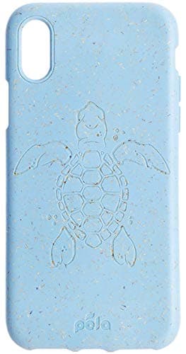 Pela: Phone Case for iPhone X - Compostable Alternative to Traditional Plastics - Phthalate and BPA Free - Precise Cuts for Charger, Speakers, Volume and Power Buttons