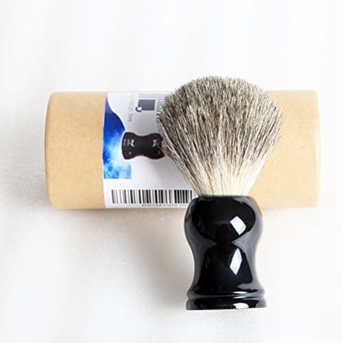 HO ISLETS High-End Shaving Brush Real Badger Gift Sets For Men Black