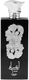 Lattafa Ansaam Silver Eau De Parfum Spray for Unisex, 3.4 Ounce