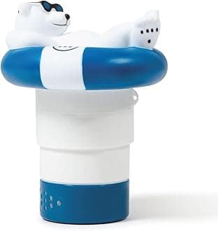 Milliard Floating Chlorine Dispenser for Swimming Pool and Spas - Adjustable Release Chlorine Tab Floater for 1" - 3" Tablets (Polar Bear Pool Chlorinator)