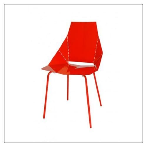 Blu Dot Real Good Chair by Blu Dot, color = Red