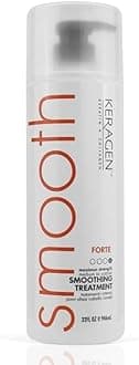 Keragen Brazilian Smoothing Keratin Hair Treatment | Sulfate-Free Blowout System for Dry, Damaged, Curly, or Frizzy Hair | Forte Formula | Medium to Coarse Hair | 32 Oz