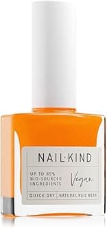 NAILKINDOrange Nail Polish - Ohh My Bright Orange - High-Gloss Vegan Nail Lacquer - Peta Certified Cruelty Free - Quick Drying Long Lasting - Chip Resistant Manicure - 8ml