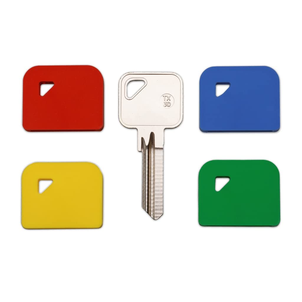 Harts Large Square Silicon Rubber TX3D Key Caps Covers (All Four)