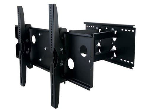 New Premium Universal Adjustable Tilting/Swiveling Articulating Full Motion Dual Arm TV Wall Mount Bracket for LCD LED Plasma - Black (Max 175 lbs, 37~65"* inch) *Max VESA 750x450 Haier HL42XK1 HL42XD2