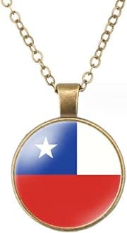 World Most Countries Flag Zinc Alloy Necklace Pendant Necklace for Men Women