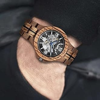Unique Mechanical Wooden Watch
