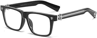 Classic Thick Square Frame，Non-prescription Glasses Clear Frame Glasses for Women Men