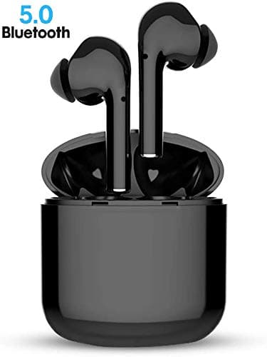 Wireless Bluetooth Headphones, True Wireless Headphones Bluetooth 5.0 TWS Earphones Mini Headsets 4H Playtime with Mic and Portable Charging Case