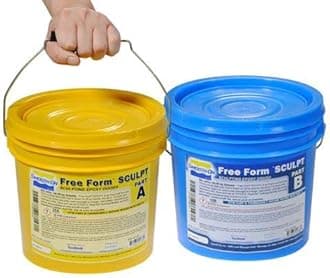 Free Form Sculpt - High Density Epoxy Dough-Crystalline Silica Free - Gallon Unit