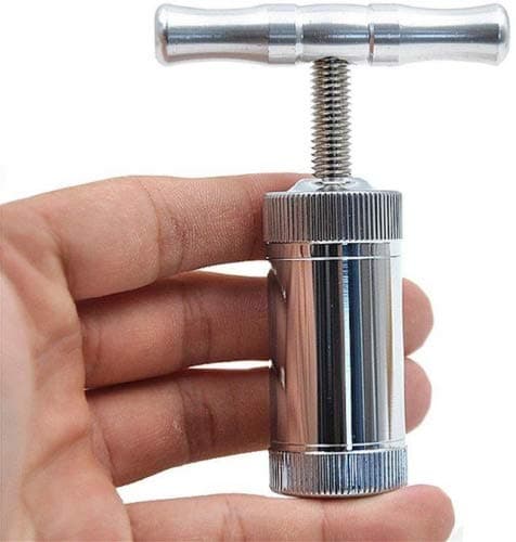 ACXOPT Pollen Press Kief Press with T Shape Pollen Presser(Sliver)