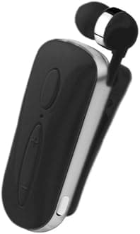 Bluetooth Headset Wireless Earpiece with Microphone for Cell Phones/iPhone/Samsung/Lg, HandsFree Calling Noise Cancelling, Bluetooth V4.1 Single Earbud for Office Trucker Driver(Retractable)