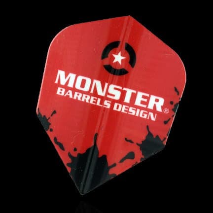 Monster darts flights standard monster red paint
