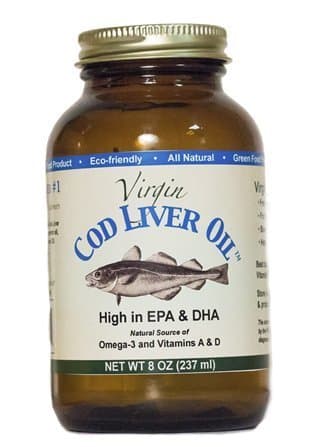 Virgin Cod Liver Oil, 8 Oz Jar (Mild Lemon & Peppermint Flavor) by NutraPro International