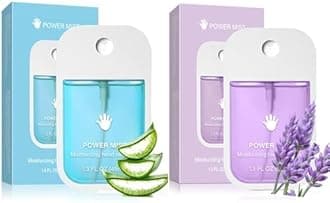 Power Mist Hand Sanitizer Spray, Power Mist Hydrating Sanitizer Spray Travel Size, Portable Pocket Hand Sanitizer Multi-Flavor Cleanses Your Hands (Blue & Purple)