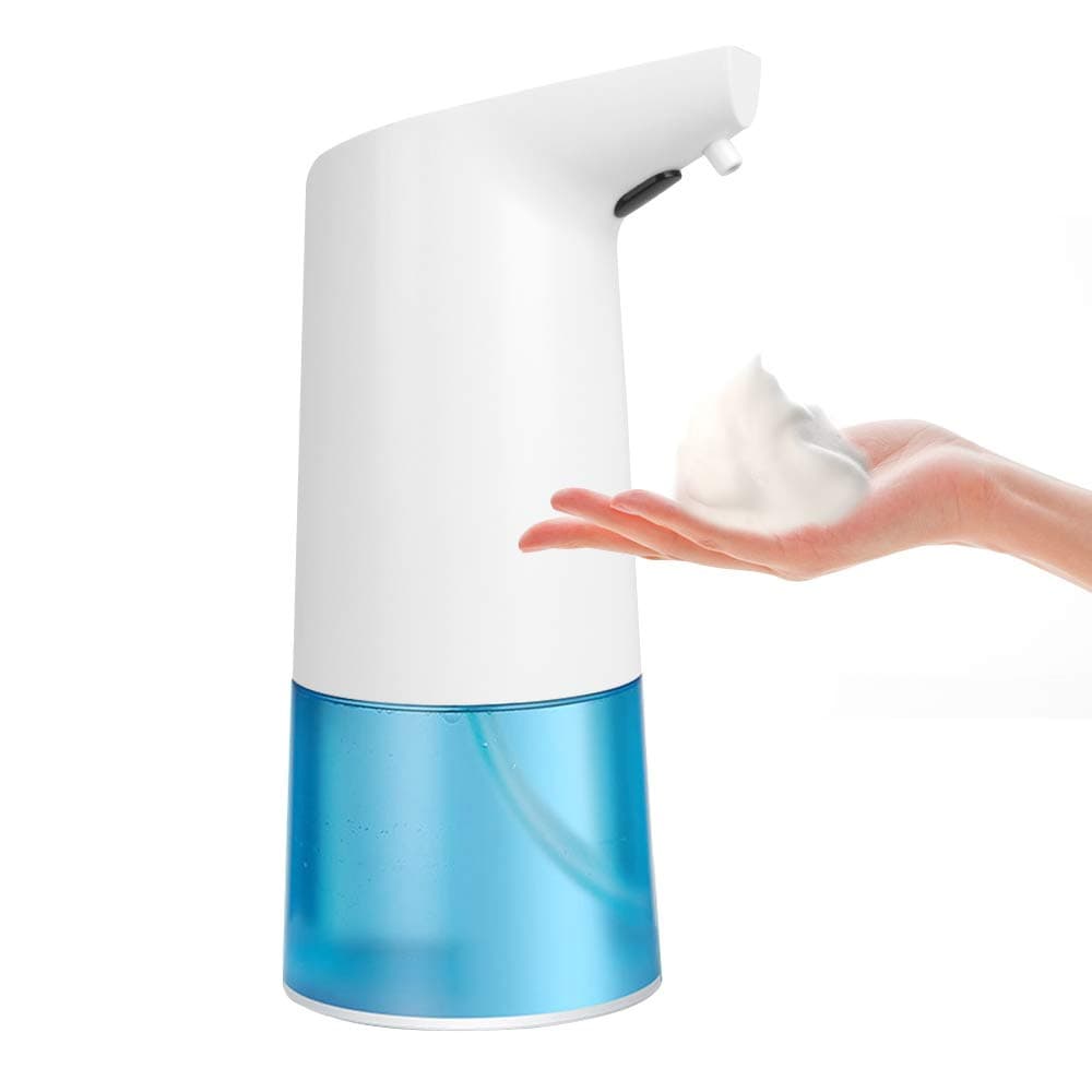 Automatic Touchless Soap Dispenser 400ML - 14 OZ Liquid Dispenser IP65 Waterproof Electric Soap Dispenser for Kids,Adults, Kitchen (White)