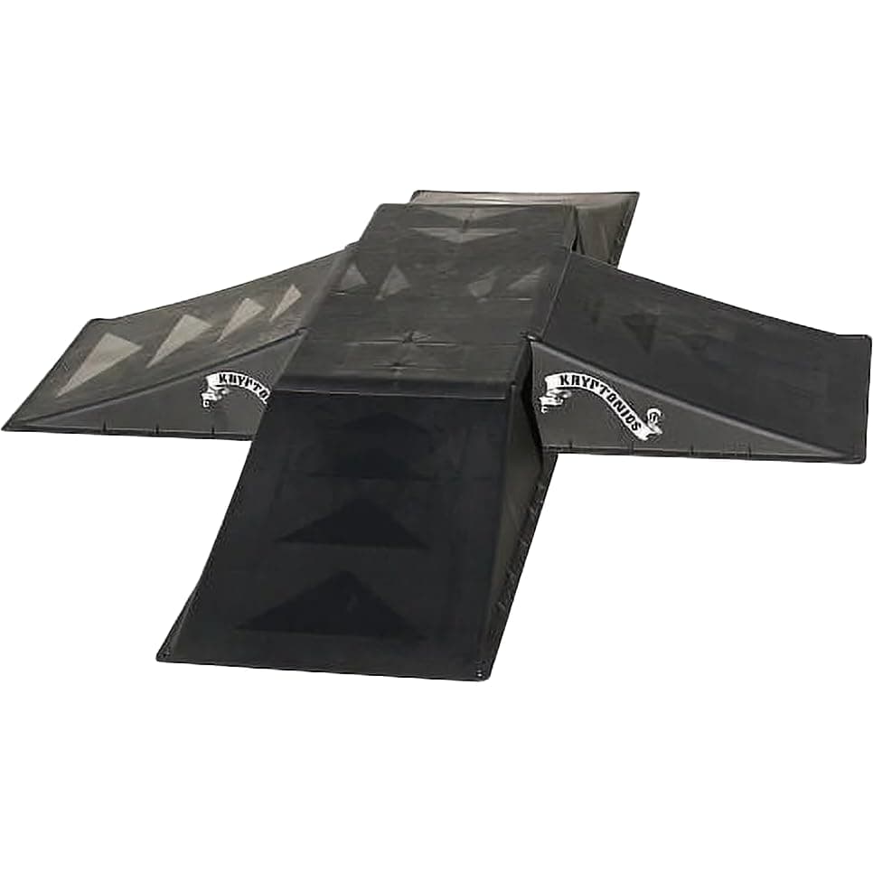 Kryptonics Micro Pyramid Ramp – Portable 4-Way Skateboarding & BMX Ramp for Tricks & Stunts, Durable Non-Slip Design, Compact & Lightweight for Riders of All Levels