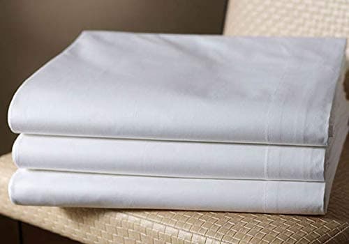 Westin Hotel Flat Sheet - Soft, Breathable Cotton Blend Top Sheet - White - Queen (92" x 103")