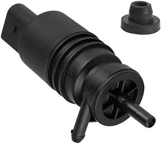 Front Windshield Washer Pump w/Grommet Replacement for BMW E46 M3 M5 X3 X5 Z3 Z4 Z8 Mercedes-Benz E250 E300 E320 E500 E550 E63 AMG Replaces OEM 67128362154, 67128377612, 21323-232316B