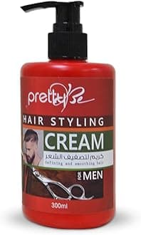 pretty Be Hair Styling Cream For Men, Defining And Smoothing Hair - 300ml