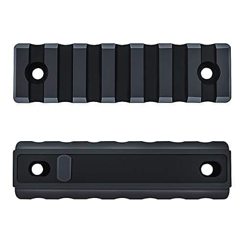 Omamba Keymod Picatinny Rail Section, 2 Pack 7-Slot Lightweight Polymer Weaver Rail for AR-15 Key Mod Handguard Mount Rail System