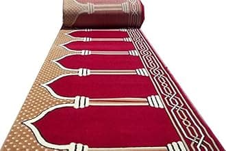 Janamaz Rolls for Masjid (Mosque) Prayer Carpet Any Religious Houses & Gallery Runner Carpet 4 x 18 Feet Color Red