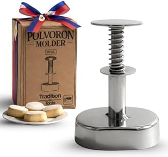 Polvoron Molder Filipino – Oval Polvoron Mold (7cm x 4.5cm) for Traditional Filipino Cookies – Easy to Use & Durable