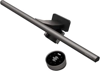 ScreenBar Halo 2 LED Monitor Light Bar - Wireless Controller, Backlight, Motion Sensor, Adjustable Brightness/Color Temperature, Eye-Care, No Screen Glare, Fits Curved Monitor, Monitor Accessory
