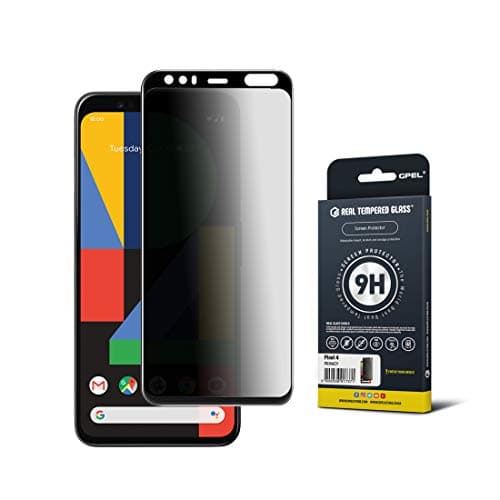 GPEL Privacy Screen Protector for Google Pixel 4 Premium Japanese Asahi Real Tempered Glass [Privacy Anti Spy] /Case-Friendly/Scratch Resistant/HD Clarity/9H Hardness/99% Touch Accurate