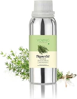 Young Chemist Thyme Essential Oil - 250ml | Bulk, Natural Oil for Long-Term Wellness, Fresh Scenting | Ideal for Beauty Salons, Health Clinics, Culinary Uses