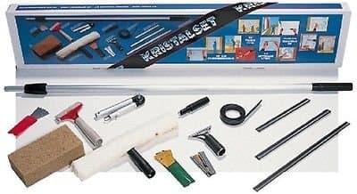Kristalset - Complete Window Cleaning Kit + 25cm - 45cm 3 Size Rubber Channel