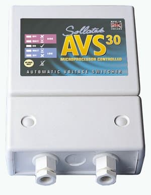 Sollatek Automatic Voltage Switcher- AVS30 (High/Low voltage protection)- 110/ 115V - Domestic and commercial protection