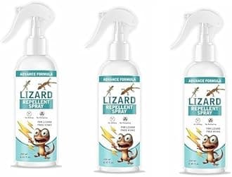 Lizard Repellent for Home Spray Pest Control | Made With Plants Oil, Irritant-Free, Chemical-Free | Baby Skin Safe Plant Safe (250 ML) (3)