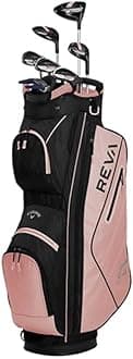 Callaway Women's REVA Premium Complete Golf Set(Right, 8 piece set, Rose Gold)
