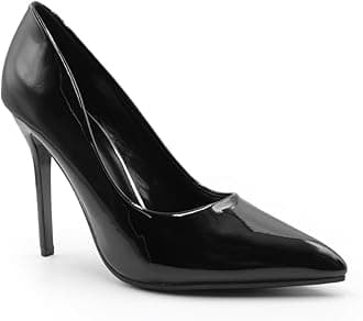 Womens Studded High Heels Sexy Party Court Shoes Stiletto Sandals Size 9 Black Patent