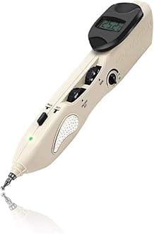 Electronic Acupuncture Pen Meridian Energy Pen with 3 Massage Heads Rechargeable