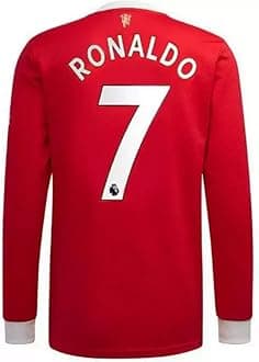 Football Half Sleeve Red Ronaldo 7 Sports Jersey Full Sleeve Tshirt for Men and Boys