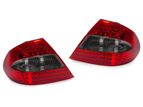 Red/Smoke/Red LED Tail Lights by DEPO fit for 2003-2009 Mercedes Benz W209 CLK-Class