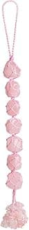 Hanging Ornaments Natural Rose Quartz Ornaments Home Decor Gemstones Reiki Feng Shui Ornament Window Wall Ornament