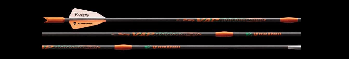 Victory Archery Voodoo 22" Flat Nock Fletched - 6 Pack