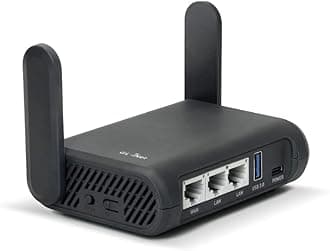 GL-A1300 (Slate Plus) Wireless VPN Travel Router - Dual_Band Wi-Fi and Hotel Captive Portal, Phone Connection, Extender, Evaluation Point, Pocket-Format, Open Source, NAS