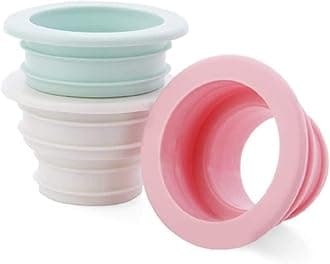 KPNG Drain Pipe Seal Hose Silicone Plug, Kitchen Pipe Deodorant Sewer Seal Ring Washing Machine Drain Multipurpose Pipe Connector for Floor Drain Basin Bathroom Kitchen Sink Laundry Room (2,Black)