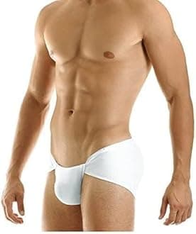 2 X Indian Traditional Underwear Langot Lankot Loincloth Supporter Cotton Underpants Briefs White Color, White, (2 pc)