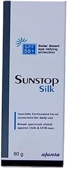New Sunstop Silk SPF58+ Sunscreen Cream , (60 g)